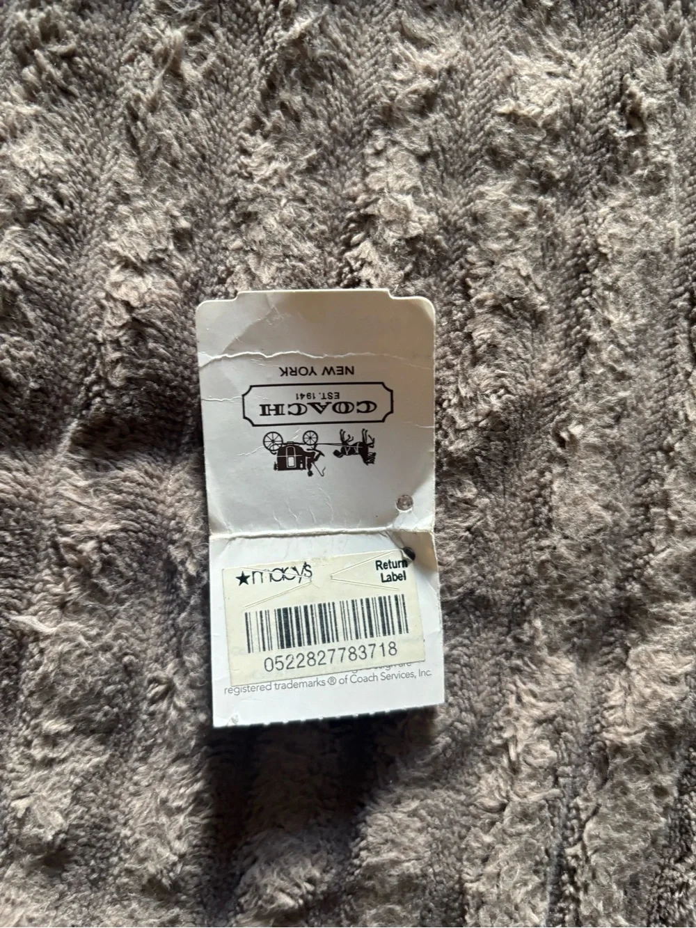 Coach Black Signature C-Pattern Satin Tote